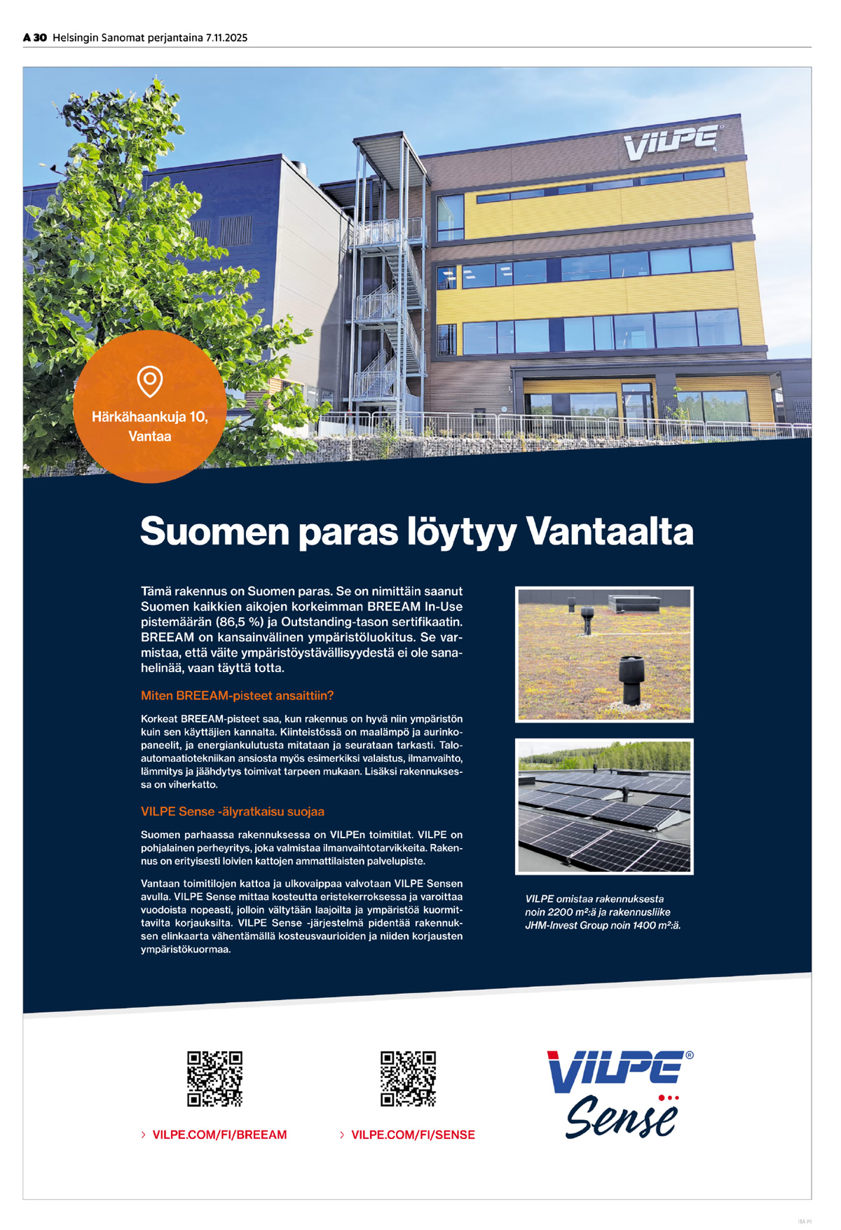 Mainos 7.11.2025 Helsingin Sanomat Mainos 7.11.2025 Helsingin Sanomat