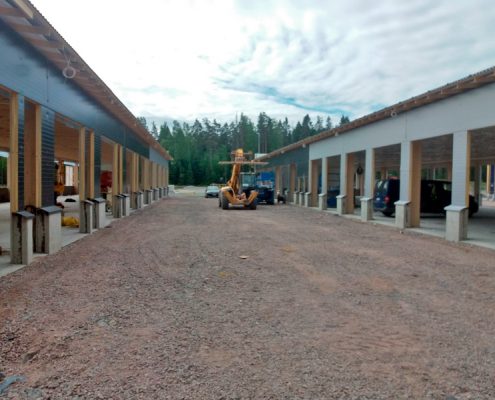 Kiilatie Kirkkonummi hallirakennukset