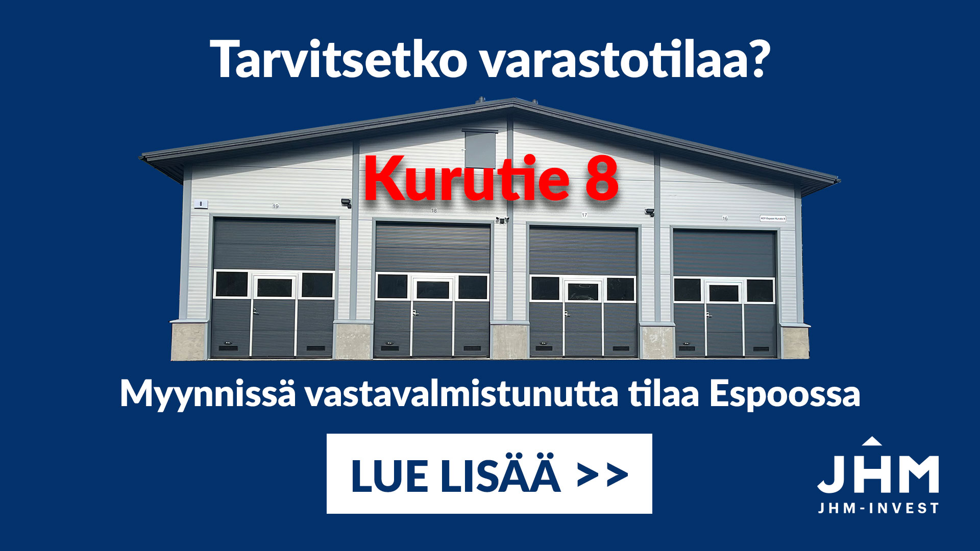 Myydään varastotilaa Kurutie 8 Espoo